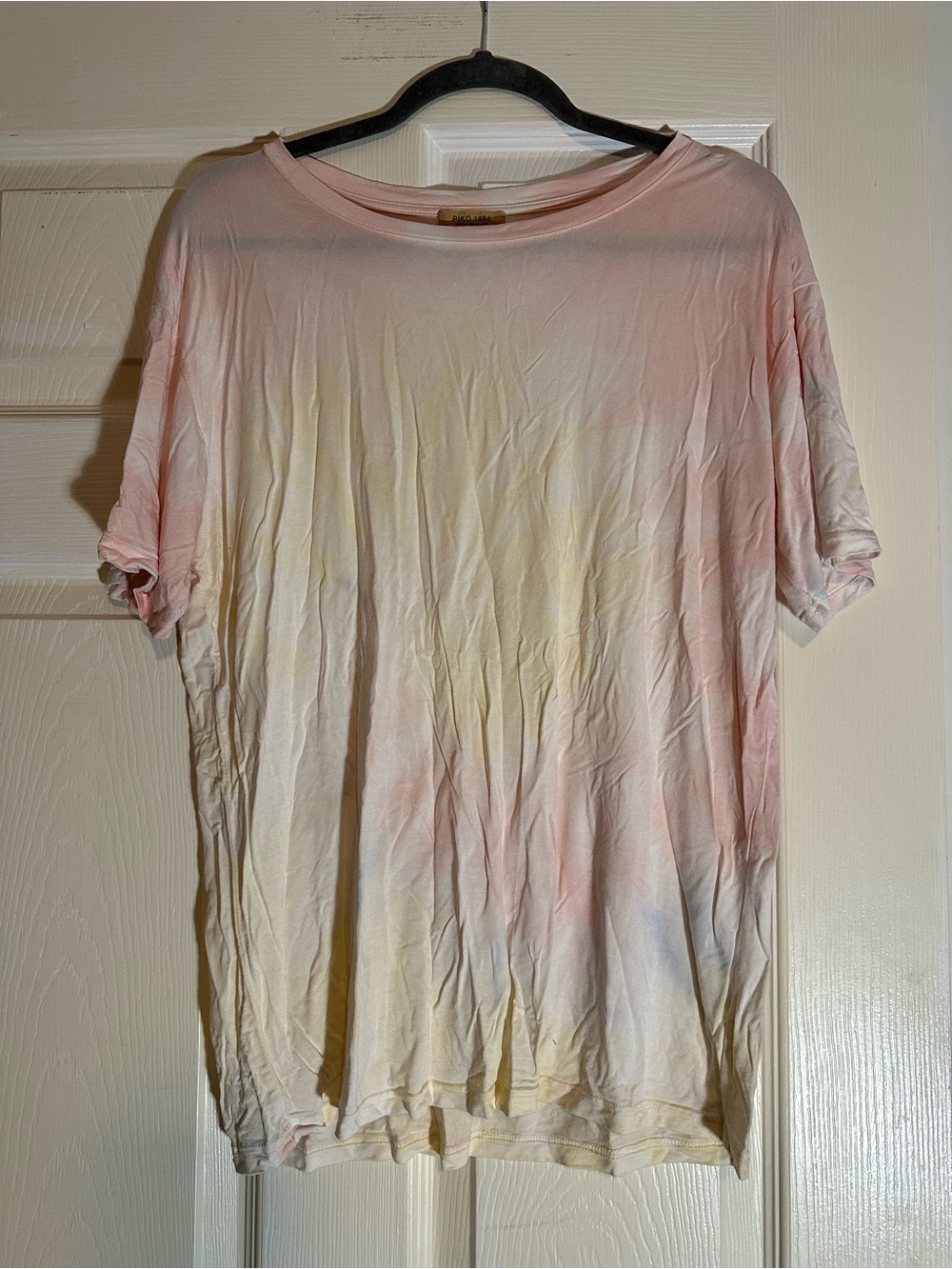 Piko 1988 Pastel Tie-Dye Short Sleeve Tee - Pink, Yellow, Blue